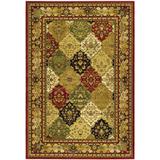 Lyndhurst 221 Multi / Red 4' X 6' Small Rectangle Rug by Safavieh in Multi Red