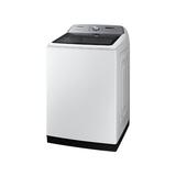 Samsung 5.2 Cu. Ft. High-Efficiency Smart Top Load Washer, Stainless Steel in White, Size 44.6875 H x 27.5625 W x 29.4375 D in | Wayfair