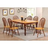 Laurel Foundry Modern Farmhouse® Howa Oak Selections 7 Piece 72" Rectangular Extendable Dining Set w/ Arrowback Chairs | Nutmeg in Brown | Wayfair