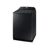 Samsung 5.2 Cu. Ft. High-Efficiency Smart Top Load Washer, Stainless Steel in Black, Size 44.6875 H x 27.5625 W x 29.4375 D in | Wayfair