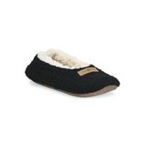 Women's Textured Knit Ballerina Slipper by GaaHuu in Black (Size ONE)