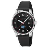 Women's Wenger by Swiss Army Black Mid. Tenn. St. Blue Raiders City Active Silicone Bracelet Watch
