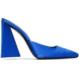 Devon 115mm Square-toe Mules - Blue - The Attico Heels