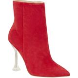 Tonight Clear Heel Dress Bootie In Medium Red 610 At Nordstrom Rack - Red - Nine West Boots