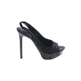 Alice + Olivia Heels: Black Solid Shoes - Size 38