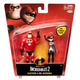 Disney Toys | Disney Pixar The Incredibles 2 Elastigirl & Mr. Incredible Action Figure 2-Pack | Color: Black/Red | Size: Os