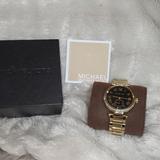 Michael Kors Accessories | Michael Kors Watch | Color: Black/Gold | Size: 6cm Diameter