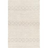 Union Rustic Aichinger Geometric Handmade Flatweave Cotton/Jute Ivory Area Rug Cotton/Jute & Sisal in Brown/White, Size 72.0 W x 0.02 D in | Wayfair
