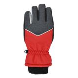 Grand Sierra Boys' Ski gloves Red - Heather Gray & Red Color Block Gloves