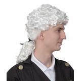 Skeleteen Costume Wigs - White Hair George Washington Costume Wig