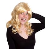 Skeleteen Costume Wigs - Blonde Hair Wavy Costume Wig