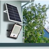 eLEDing Solar Power Dusk to Dawn Outdoor Security Flood Light w/ Motion Sensor in Black, Size 14.3 H x 11.6 W x 2.0 D in | Wayfair EE-DW904