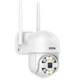 ZOSI Video Enabled Dusk to Dawn Wall Pack w/ Motion Sensor in White, Size 7.36 H x 7.28 W x 3.03 D in | Wayfair 1NC-1905S-W-US
