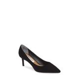 Nina60 Pointy Toe Pump, Size 9.5 in Black Suede at Nordstrom