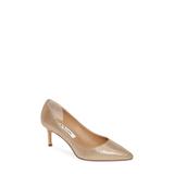 Nina60 Pointy Toe Pump in Taupe Fabric at Nordstrom