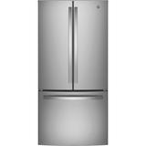 GE 24.8-cu ft French Door Refrigerator with Ice Maker (Stainless Steel) ENERGY STAR | GNE25JSKSS