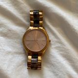 Michael Kors Accessories | Michael Kors Watch Model Mk-4301 | Color: Gold/Tan | Size: Os