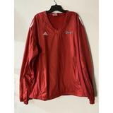 Adidas Shirts | Adidas Climalite Red Dog Pullover V-Neck Windbreaker Xl | Color: Red | Size: Xl