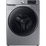 Samsung - 4.5 cu. ft. High Efficiency Stackable Front Load Washer with Steam - Platinum