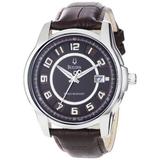 Bulova Men's 96B128 Precisionist Claremont Brown Leather Watch