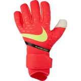 Nike Goalkeeper Phantom Shadow Gloves, Size 8, Bright Crimson/White/Volt