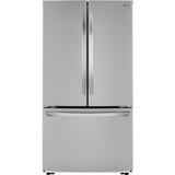 LG 22.8-cu ft Counter-Depth French Door Refrigerator with Ice Maker (Printproof Stainless Steel) ENERGY STAR | LFCC22426S