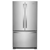 Whirlpool 25.2-cu ft French Door Refrigerator with Ice Maker (Fingerprint Resistant Stainless Steel) ENERGY STAR | WRF535SWHZ
