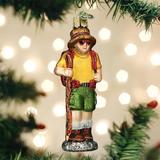 Old World Christmas Hiker Hanging Figurine Ornament Glass, Size 4.25 H x 1.75 W x 1.25 D in | Wayfair 24199
