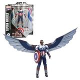 Captain America Collector Edition Action Figure The Falcon and the Winter Soldier Marvel Select by