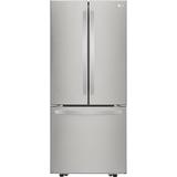 LG - 21.8 Cu. Ft. French Door Refrigerator - Stainless steel