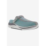 Extra Wide Width Women's Pursuit Convertible Slingback Mule by Drew in Teal Mesh Combo (Size 9 WW)