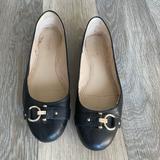 Coach Shoes | Coach Alice Black Leather Flats Size 10 | Color: Black | Size: 10