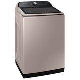 Samsung 5.2 Cu. Ft. High-Efficiency Smart Top Load Washer in Gray, Size 44.6875 H x 27.5625 W x 29.4375 D in | Wayfair WA52A5500AC