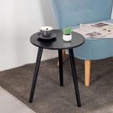 Corrigan Studio® Arthav End Table Wood in Black, Size 18.5 H x 15.74 W x 15.74 D in | Wayfair 85CBF21BF21C4957A5D1AFE7CBCCF9BC