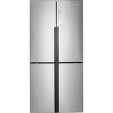 Haier - 16.4 Cu. Ft. Counter-Depth Side-by-Side Refrigerator - Stainless steel