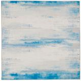 Washable Tiana Ivory/Blue Rug by Linon Home Décor in Unknown