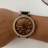 Michael Kors Accessories | Michael Kors Parker Stainless Steel Watch W Glitz Accents | Color: Brown | Size: Os