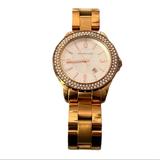 Michael Kors Accessories | Michael Kors Madison Watch | Color: Gold/Tan/White | Size: Os