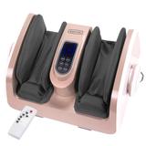 Barton #5 Speed Setting Shiatsu Kneading Rolling Foot Forearm Leg and Calf Massager W/Heating and Remote, Pink