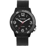 Unisex Cross Trails 3-hand Date Black Nylon Strap Watch, 44mm - Black - Columbia Watches