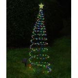 Touch Of ECO Holiday Lighting Multicolor - Multicolor Solar LED Outdoor Holiday Tree