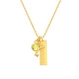 Limoges Jewelry Girls' Necklaces Gold - 14K Gold-Plated Key To My Heart Personalized Charm Necklace