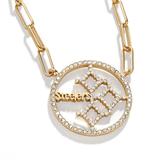 Women's BaubleBar Pittsburgh Steelers Paperclip Chain Necklace