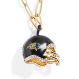 "Women's Baltimore Ravens Helmet Charm Necklace"