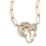 "Women's BaubleBar Los Angeles Rams Paperclip Chain Necklace"