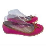 Coach Shoes | Coach Pink Canvas Espadrille Round Toe Flats | Color: Pink | Size: 7.5