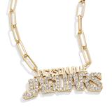 Women's Jacksonville Jaguars Paperclip Chain Necklace