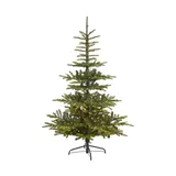 Nearly Natural Green 6 Foot Layered Washington Spruce Artificial Christmas Tree with 350 Clear Lights and 705 Bendable Branches