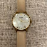 Kate Spade Accessories | Kate Spade Gold Watch With White Face And R Logo With Blush Leather Band | Color: Gold/White | Size: Os