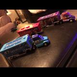 Disney Toys | Lightning Mcqueen, Dinoco , Octane Gain Truck And Trailer !! | Color: Tan | Size: Osb